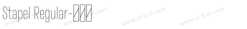 Stapel Regular字体转换